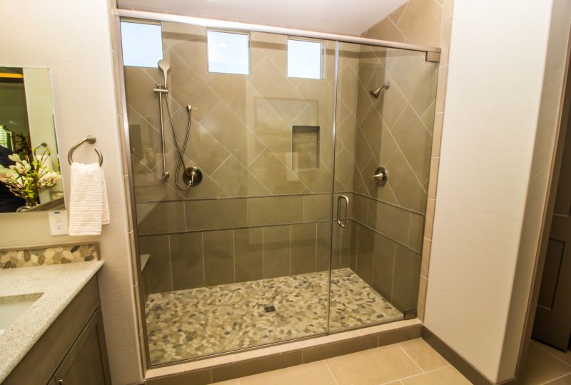 Black Framed Glass Shower Enclosure