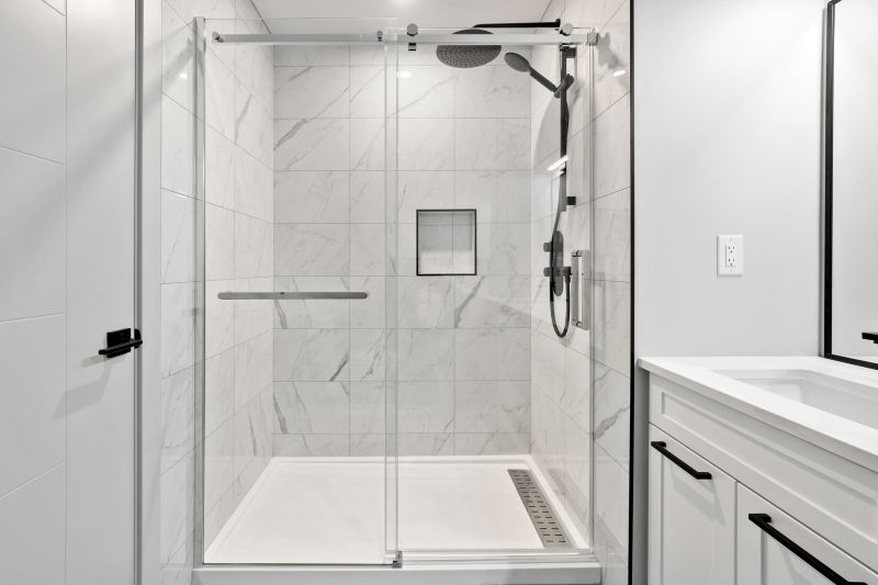 Elegant Shower with Niche Storage